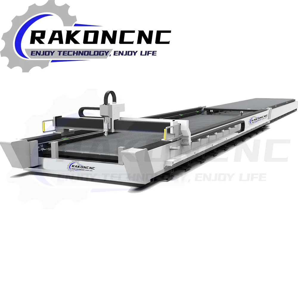1000W 1500W 2000W RC1530FC CNC Exchange Work Table Fiber Laser Cutting Machine For Plate Acrylic Aluminium