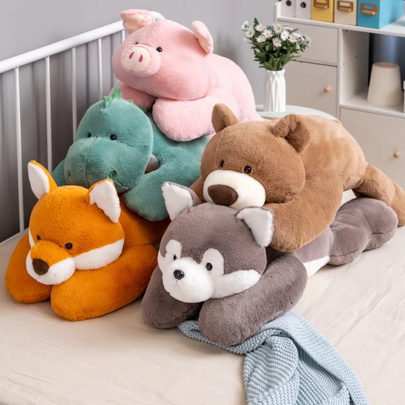

Soft cute animal pillow cushion plush cartoon dog toy doll girl pig doll sleeping pillow Мягкая и милая подушка с животными
