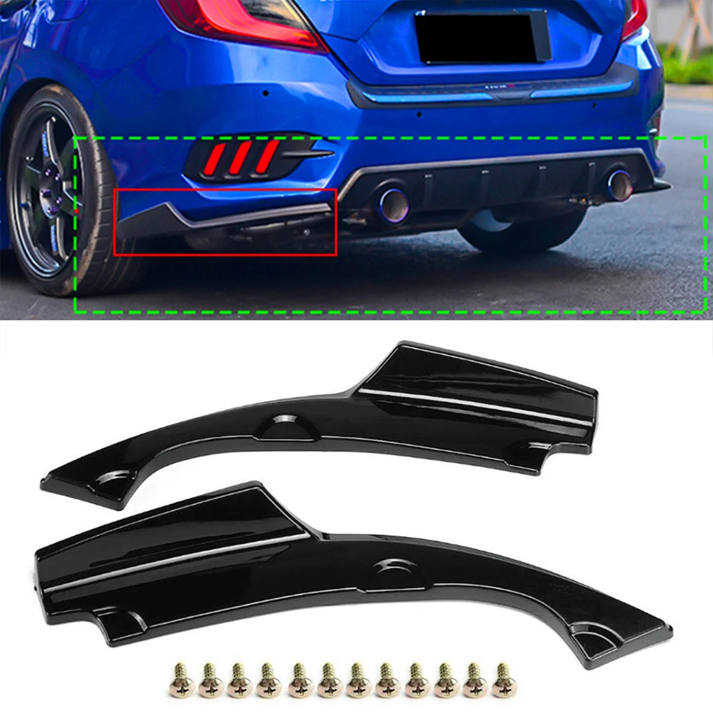 

2 Pieces Car Tail Bumpers Anti-collision Side Guards Corner Protectors Replacement for Civic 2016-2018 The 10th Generation