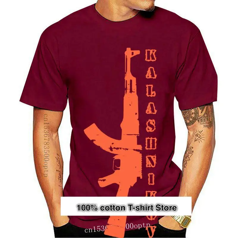

Camiseta de Ak-47 kalashniov para hombre, Camisetas estamas personalizadas с высоким качеством, verano, 2020