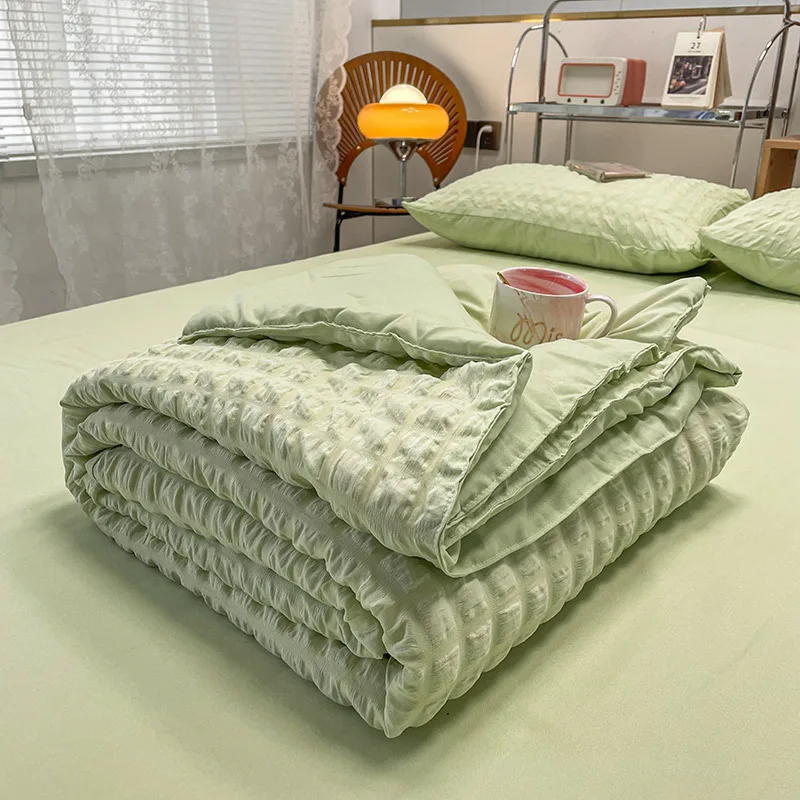 Летнее одеяло хлопковое стеганое покрывало для двуспальной кровати размера