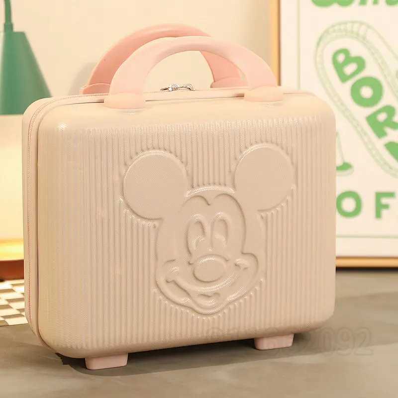 Disney Mickey's New Original Travel Handcase Cartoon Cute Makeup Box Luxury Brand Multi -functional Mini Handbag High Quality