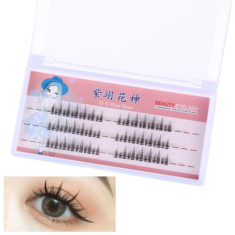 

Одиночные Кластерные ресницы для макияжа, личные ресницы, кластеры, шипованные ресницы, тонкие натуральные пушистые накладные ресницы, мал...