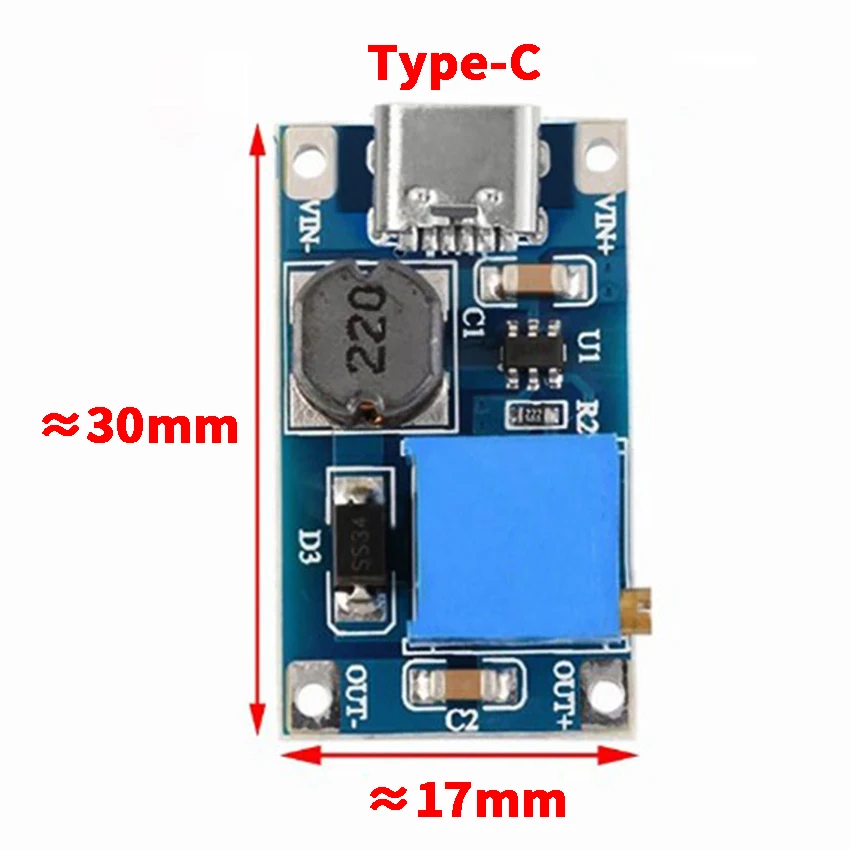 

JCD MT3608 повышающий преобразователь 28В 2А