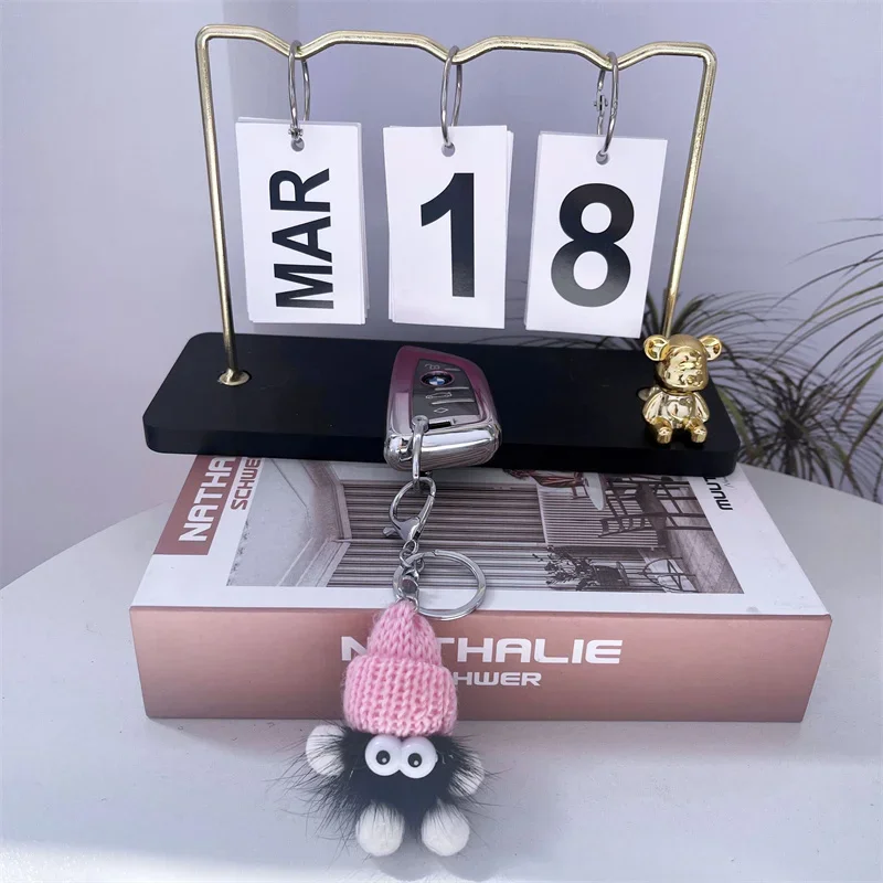 Брелок для ключей из меха норки 8 см