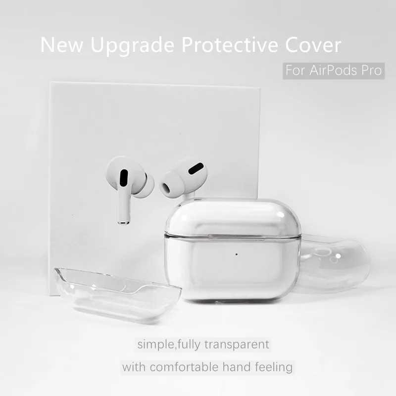 

Чехол для наушников прозрачный ПК Жесткий Чехол для Apple AirPod симпатичная Беспроводная гарнитура Bluetooth наушники защитный рукав