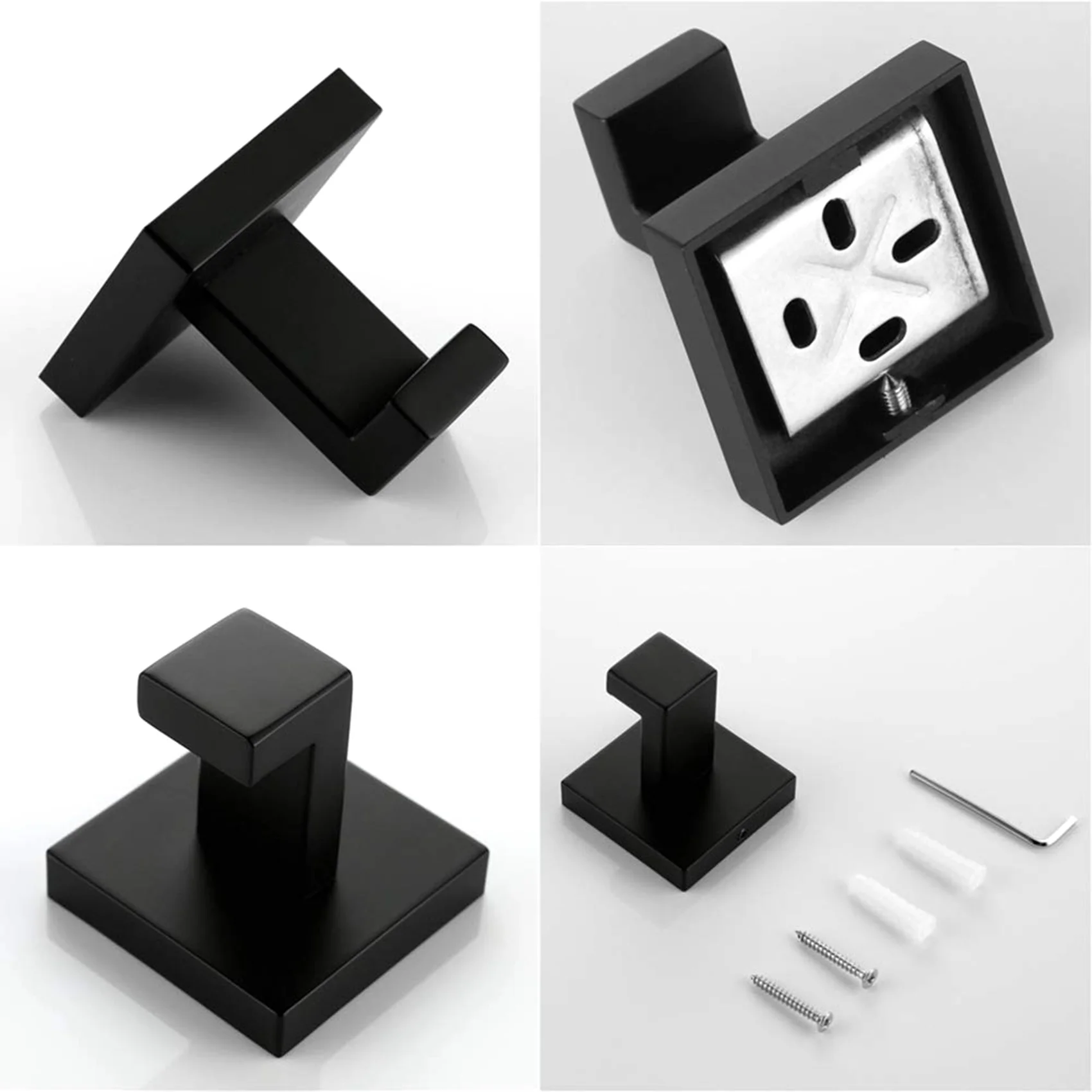 

4 шт., настенные крючки для полотенец, из нержавеющей стали