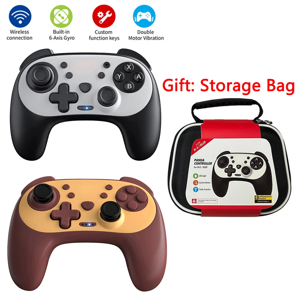 

Wireless Bluetooth Controller For Nintendo Switch Panda Gamepad For NS Switch Pro/Switch OLED Game Controller Joystick Gamepads