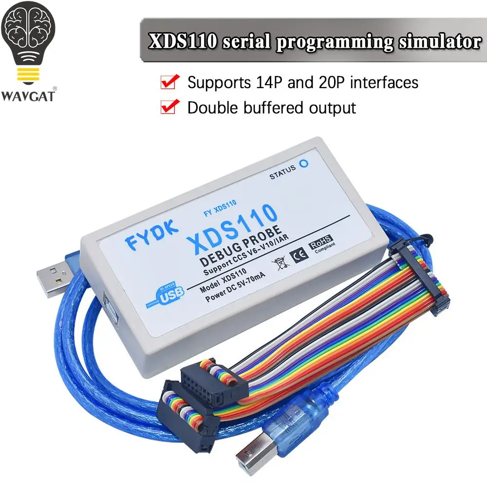 

WAVGAT Новый XDS110 обновление MSP432 серийный программируемый симулятор отладки горелка Полная Функциональная плата версия предприятия