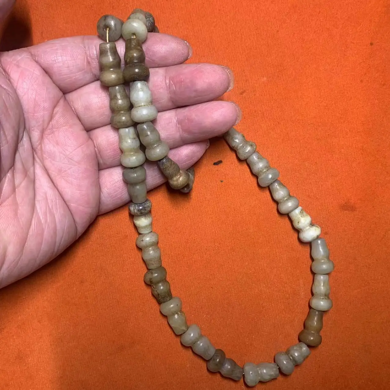 1pcs/lot natural hetian imitation ancient jade handmade necklace happiness longevity auspicious cyan oil luster Men's Women's