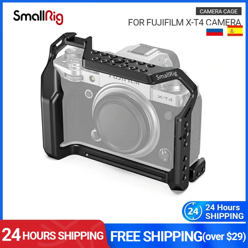 

SmallRig X-T4 Form Fitting Dlsr Cage for FUJIFILM X-T4 Camera Cage Video Shooting Cage Kit With Cold Shoe & NATO Rail- 2808