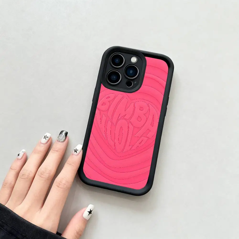 Фото Модный чехол для телефона B-B-BimbaeS и L-LolaeS, черный матовый чехол для iPhone 16, 15, 14, 13, 12, 11 Pro Max, чехлы с задней крышкой №5