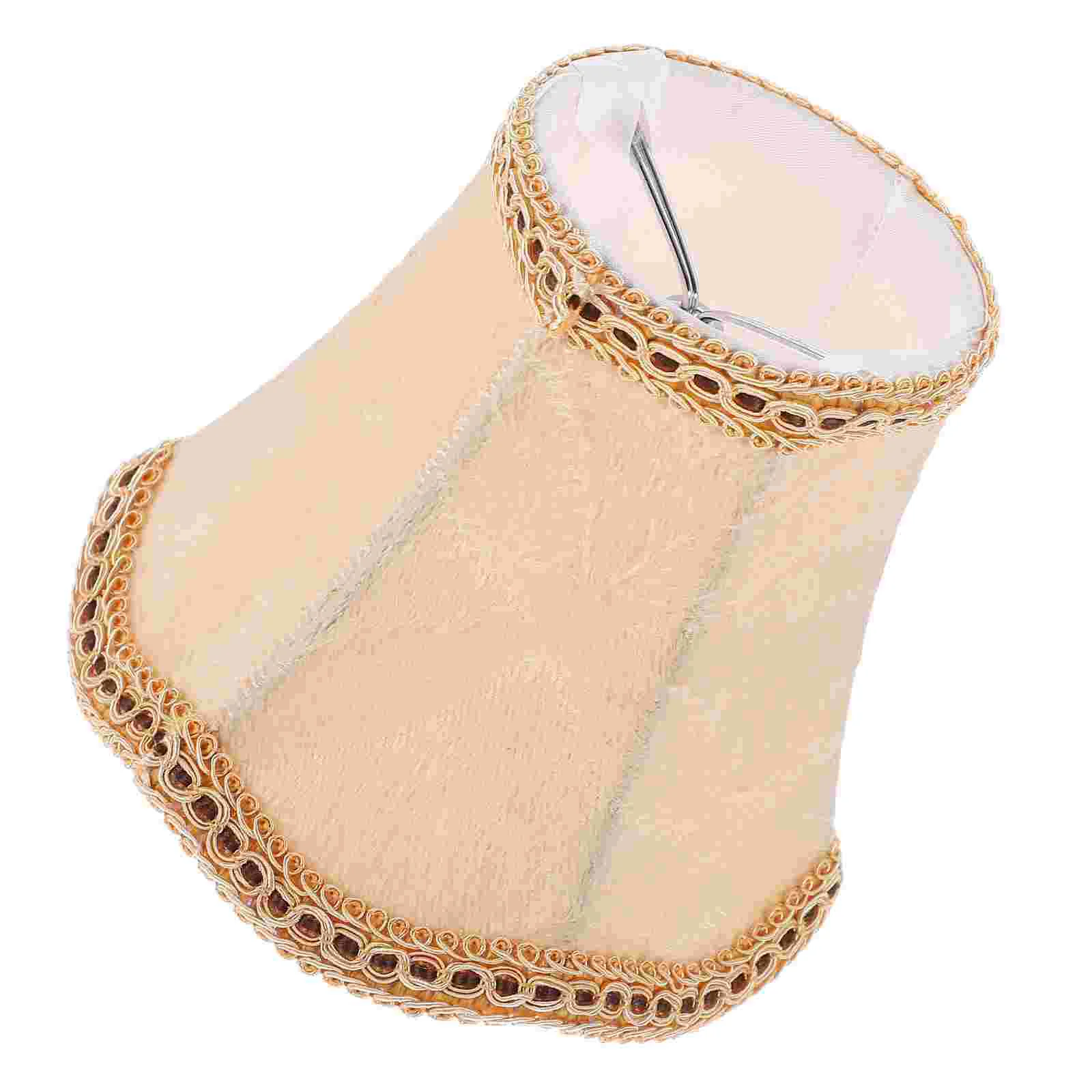 Тканевый абажур винтажный декор бахрома маленькие абажуры напольный E27