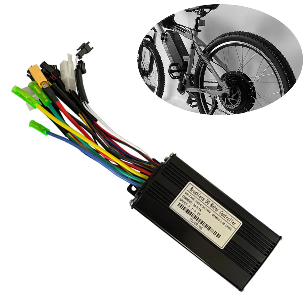 

Brushless Controller Controller Electric Bicycle Aluminum + Plastic Black DC30/40±0.5V 124*62*38 500-750W Ebike