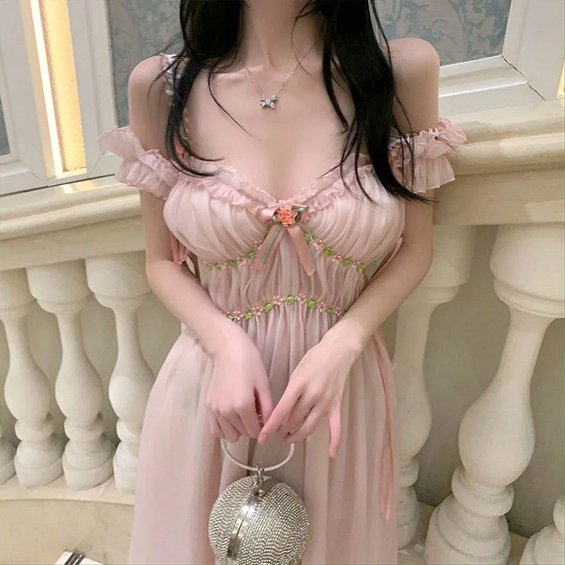 

2021 Summer Elegant Holiday dresses for women 2022 Ladies Fairy vestidos elegantes para mujer robe femme [object object]