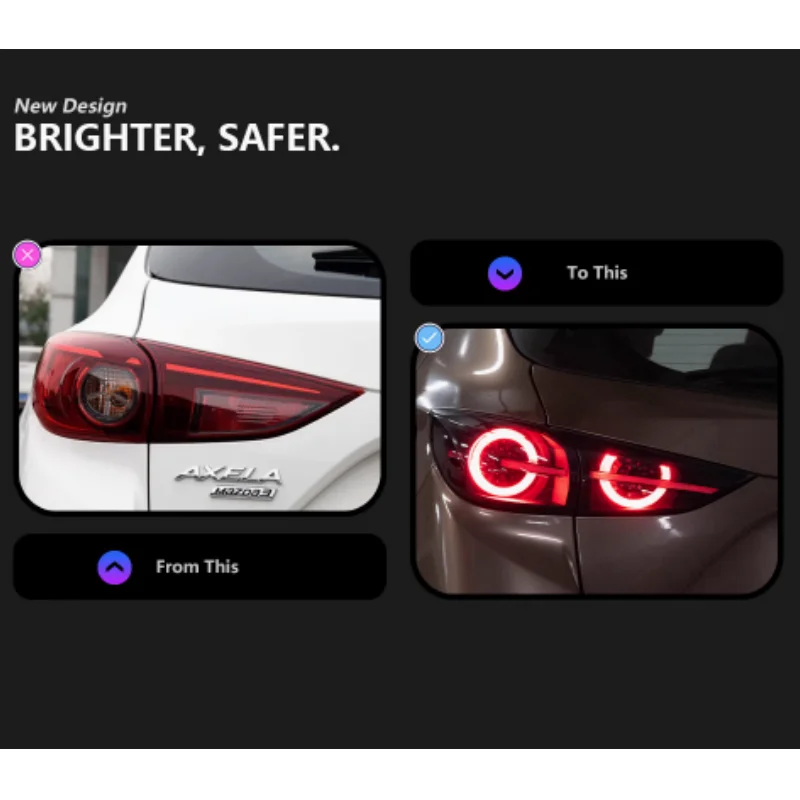 Новая модернизированная задняя фара для автомобиля Mazda 2014-2019 годов выпуска