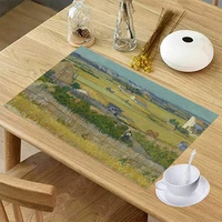 bowl mat wonderful lightweight waterproof anti fade oil painting bowl mat for restaurant dining pad table mat