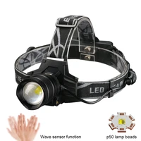 super bright xhp50 headlamp super bright flashlight zoomable usb rechargeable waterproof portable outdoor camping fishing light