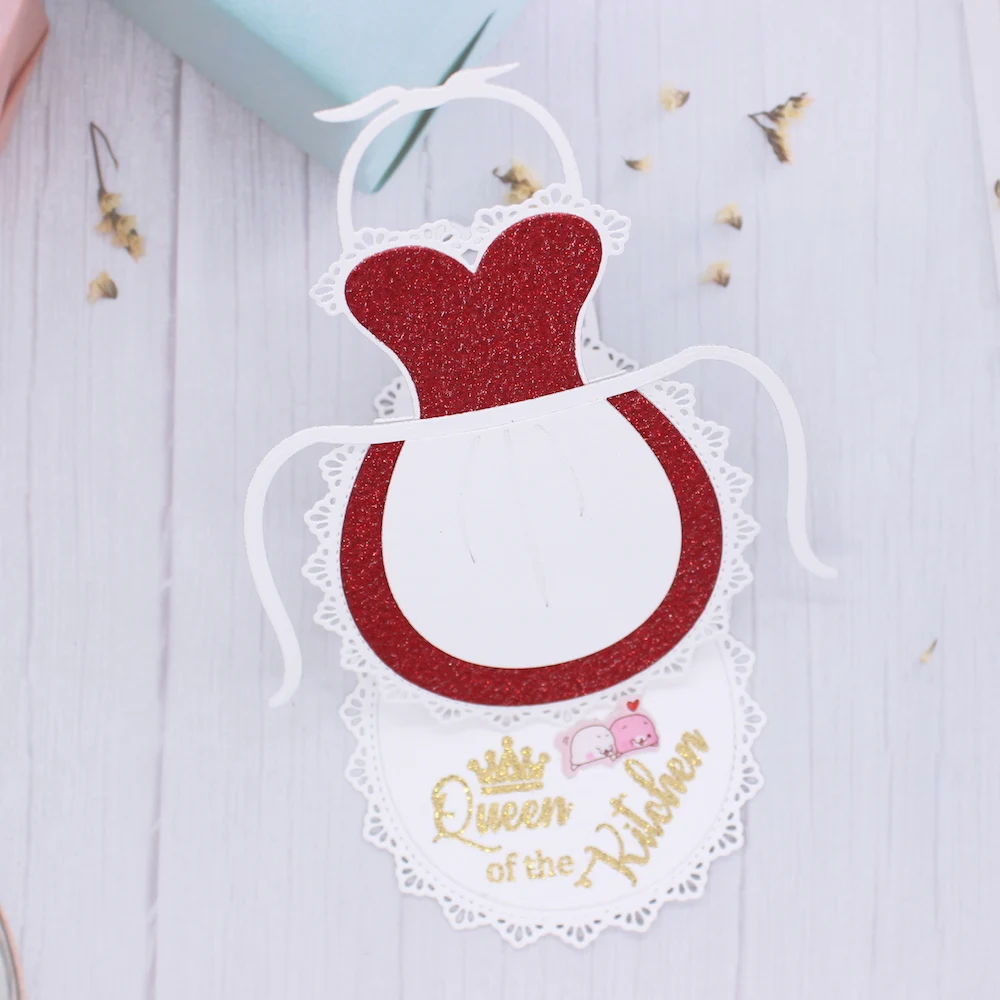 Большой элегантный фартук KSCRAFT металлические штампы трафареты для сделай сам