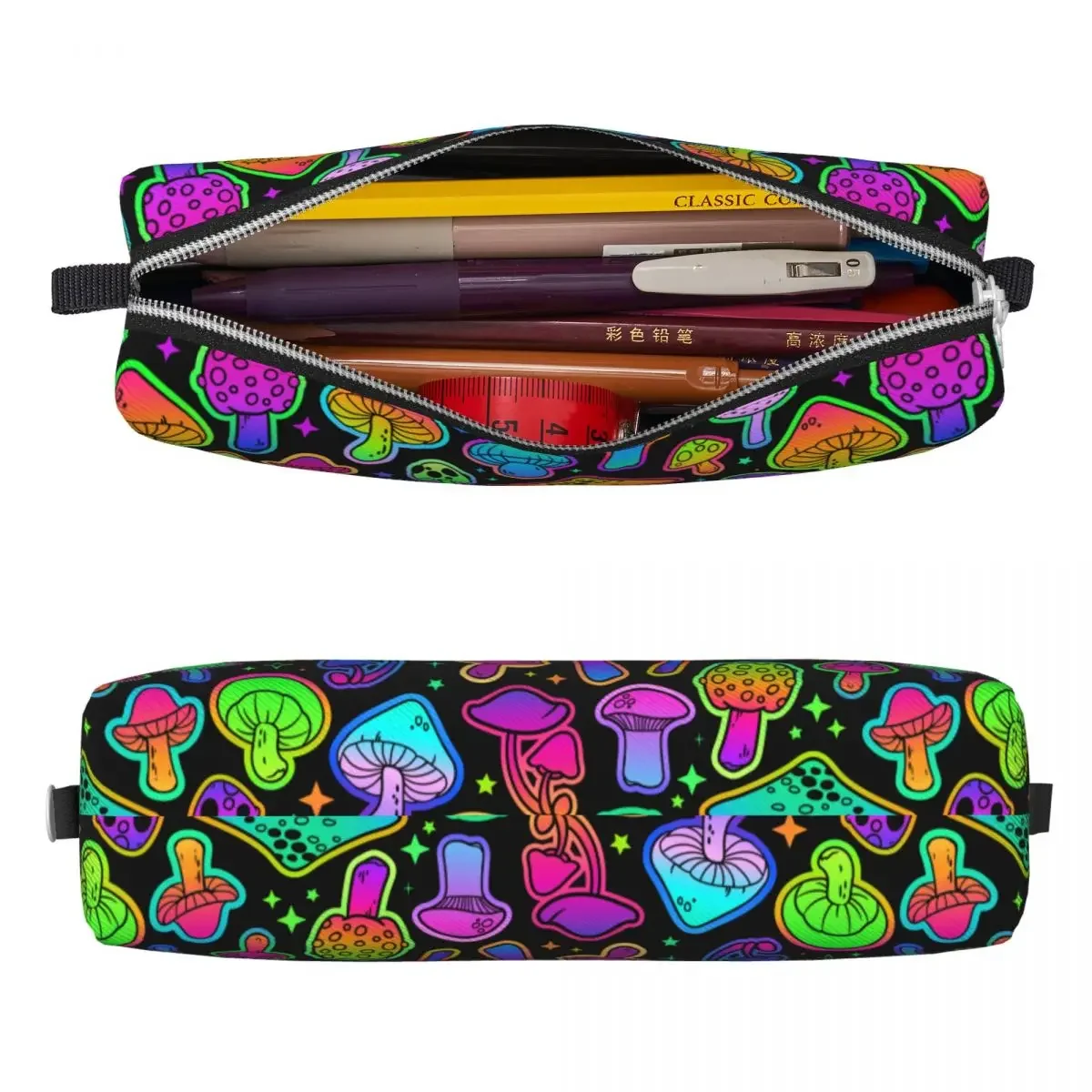 Милые разноцветные Пеналы психоделические коробка для ручек Детская сумка
