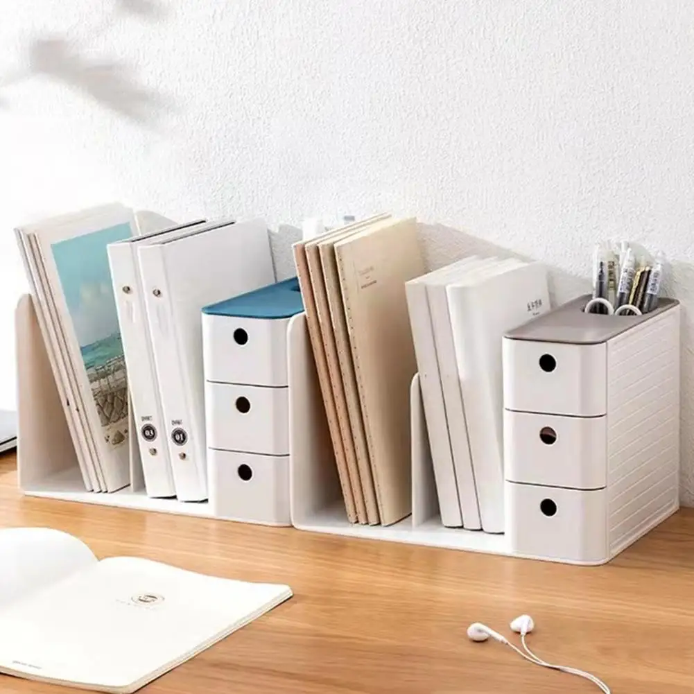 

Bookshelf Desk Organizer Efficient Desktop File Storage Organizer with Small Bookshelf Design Ideal Office Supplies for Students