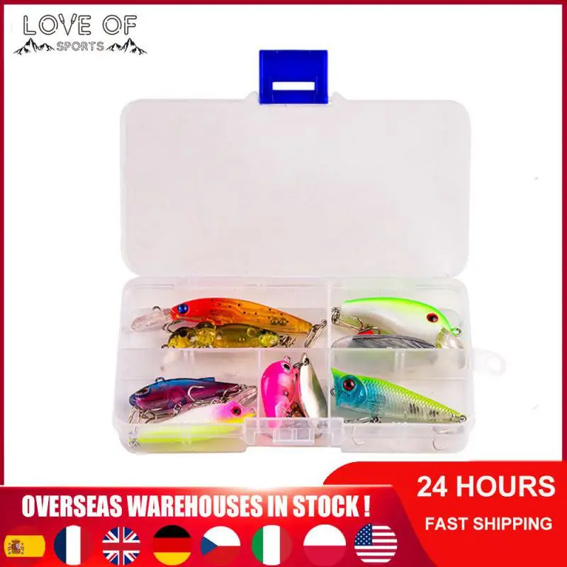 

10 Packs Realistic Shape Fake Bait Bait Box Packaging Bionic Bait Strong Fish Luring Bait Card Head Blister Packaging Sharp Hook