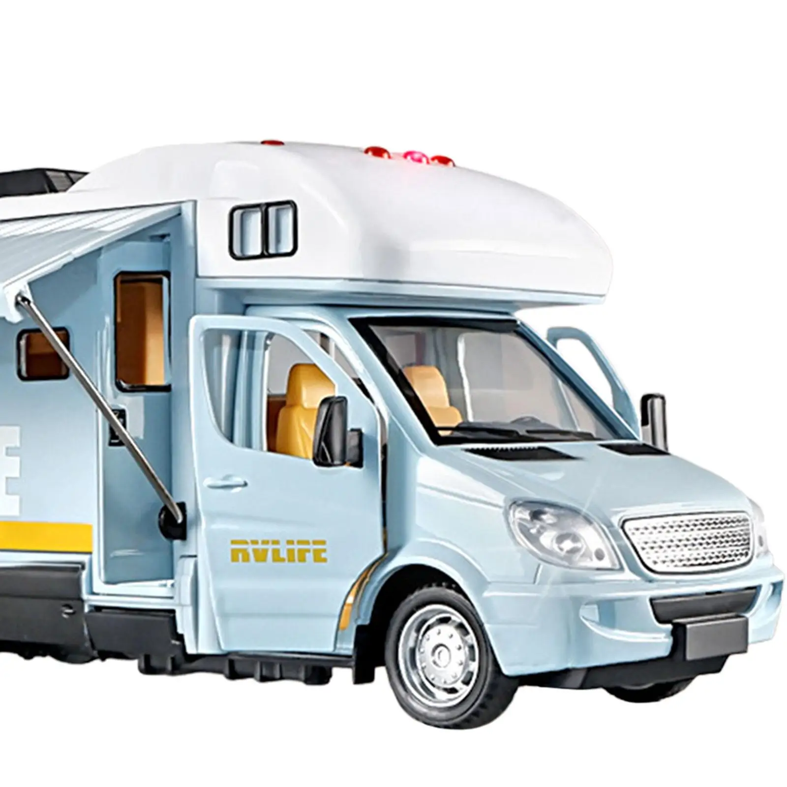 1/32 DIY интерактивные двери открытый реалистичный кемпер RV дом на колесах игрушка