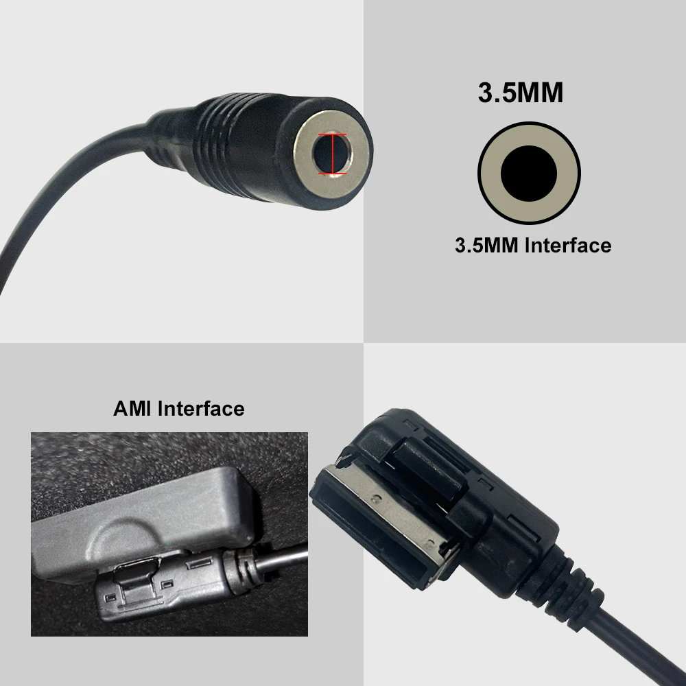 Внешний стереокабель 3 5 мм с внешним диаметром Для AMI MDI для Mercedes Benz W212 S212 W218 C300 W207
