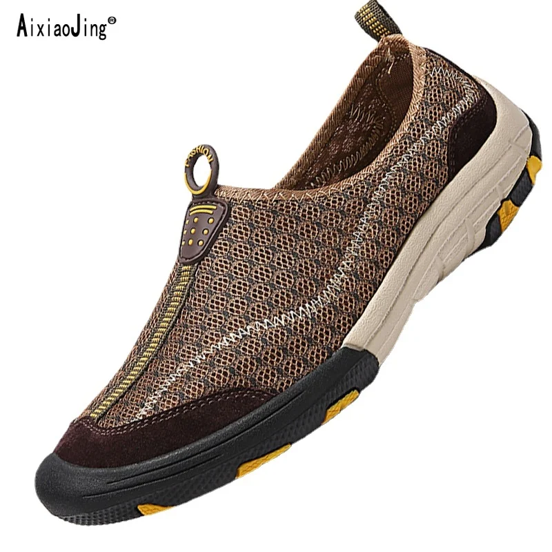 

Summer Men's Mesh Sneakers Lightweight Casual Shoes Hiking Shoes Men's Loafers Breathable Boat Shoes Men's Zapatos Hombr