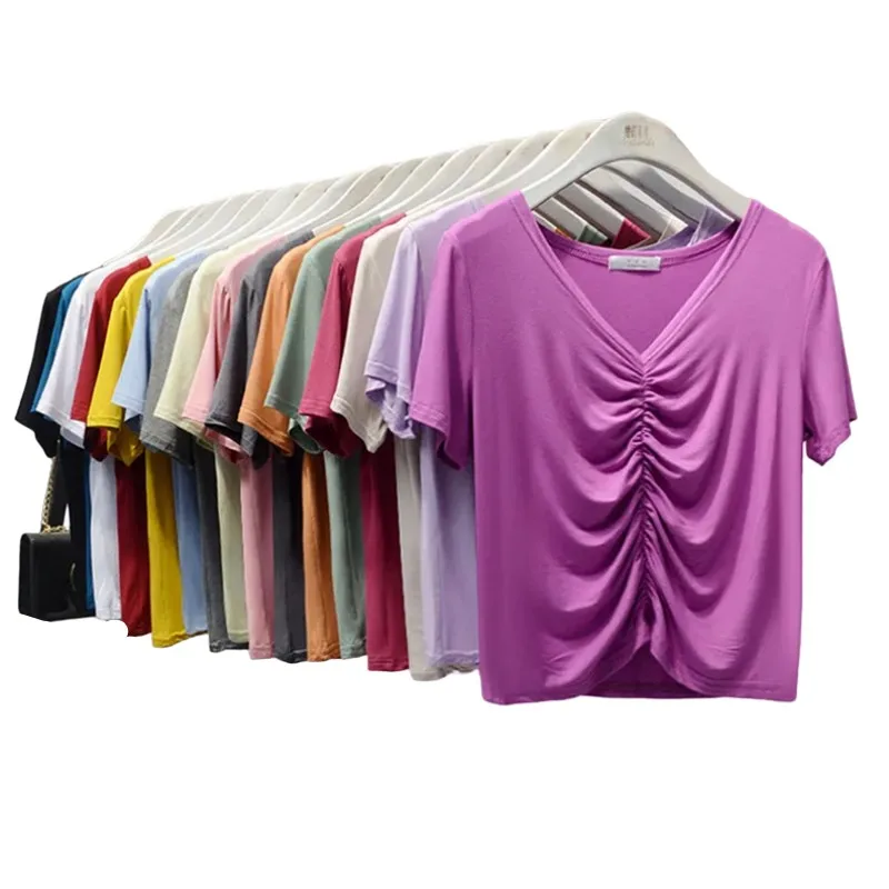 Женская хлопковая рубашка больших размеров из модала укороченный свитер