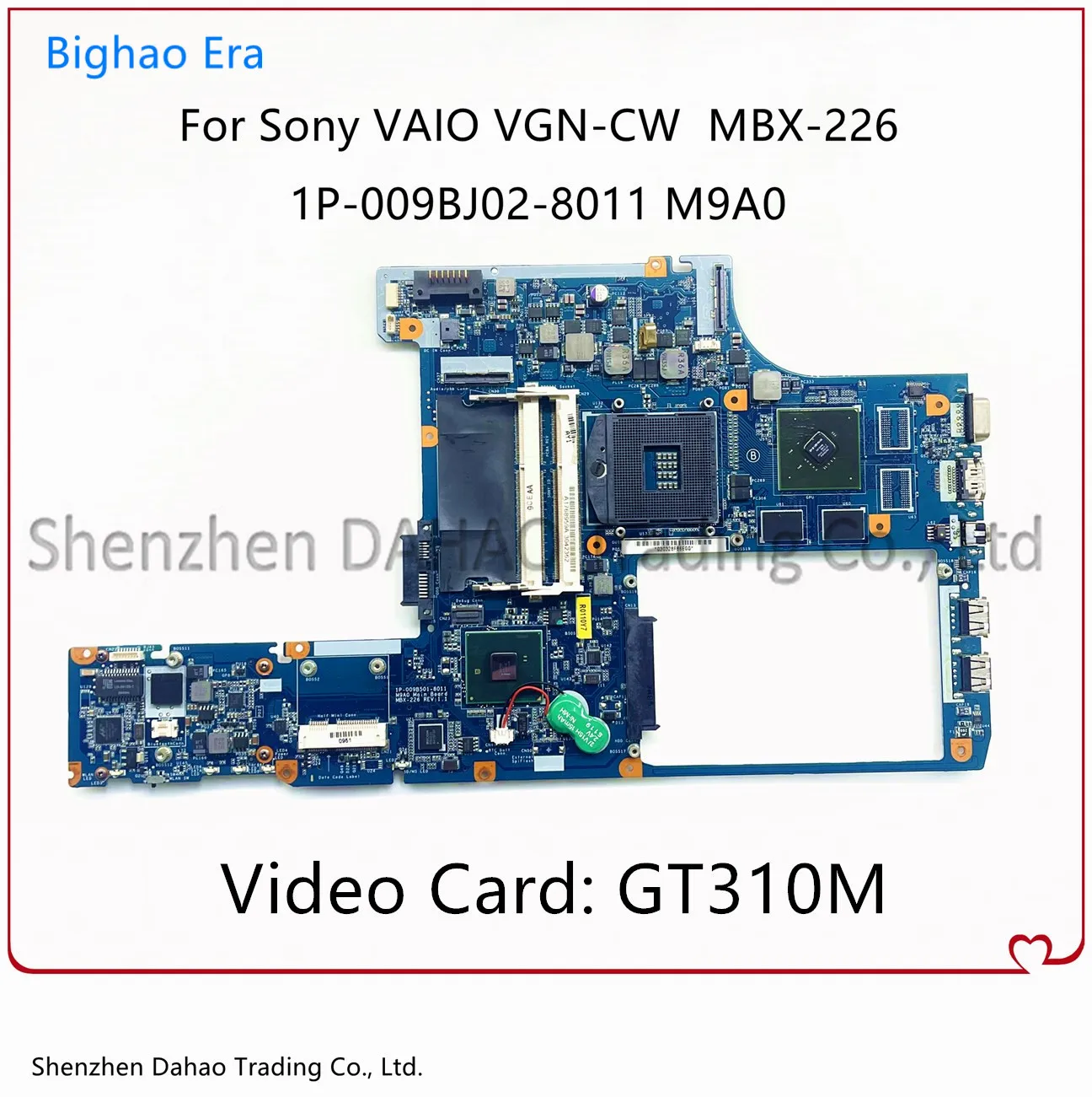 

Материнская плата для ноутбука Sony VAIO VGN-CW с GT310M GPU A1768959A 1P-009BJ02-8011 M9A0, 100% полностью протестированная