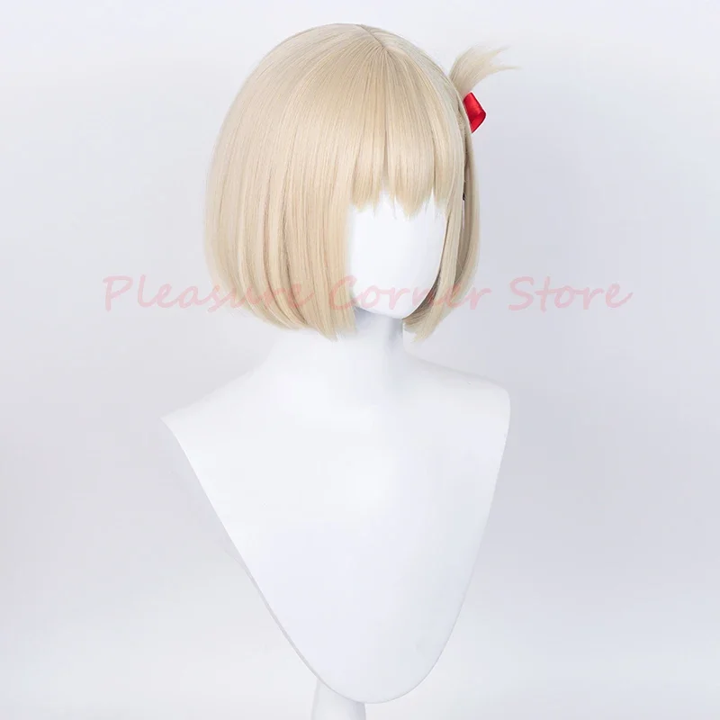 Lycomis отдача nishikier Chisato косплей парик 30 см короткие фотозолотые термостойкие