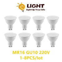 mr16 gu10 gu5 3 led spotlight bulb 3w 8w ac220v warm white light is suitable for downlights instead of 50w halogen lamps