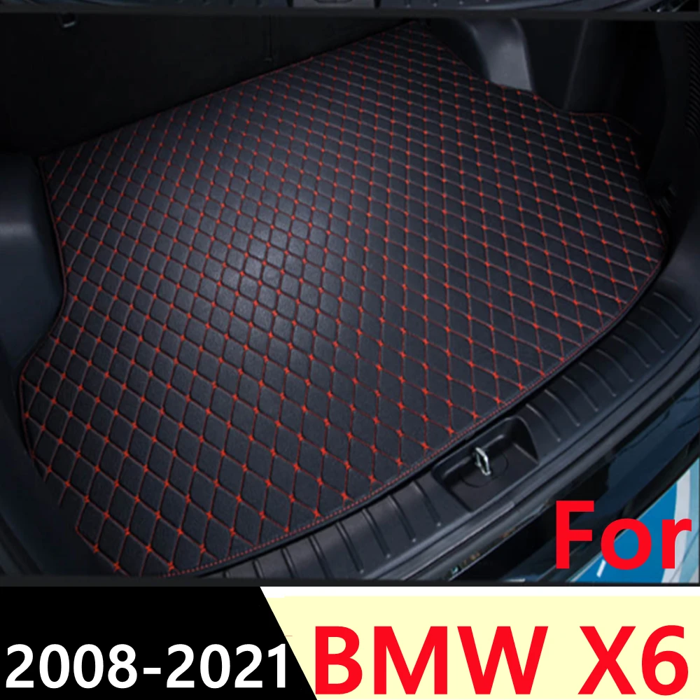 

Коврик для багажника автомобиля для BMW X6 2008 2009-2021, плоский задний ковер XPE для любой погоды, коврик для груза, подкладка для багажника, автозап...