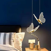 pendant light nordic lighting luxury creative personality butterfly long line villa staircase restaurant hanging lamp bar indoor