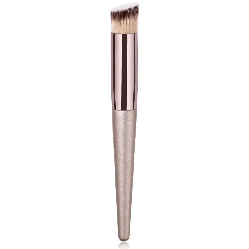 1pcs Makeup Brushes Champagne Gold Premium Synthetic Concealers Foundation Powder Eye Shadows brochas maquillaje | Красота и здоровье