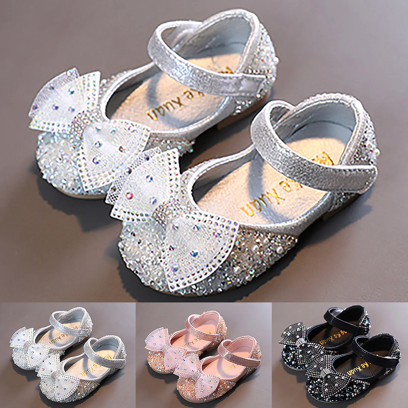 

Туфли женские сетчатые с Т-образным ремешком и бантом