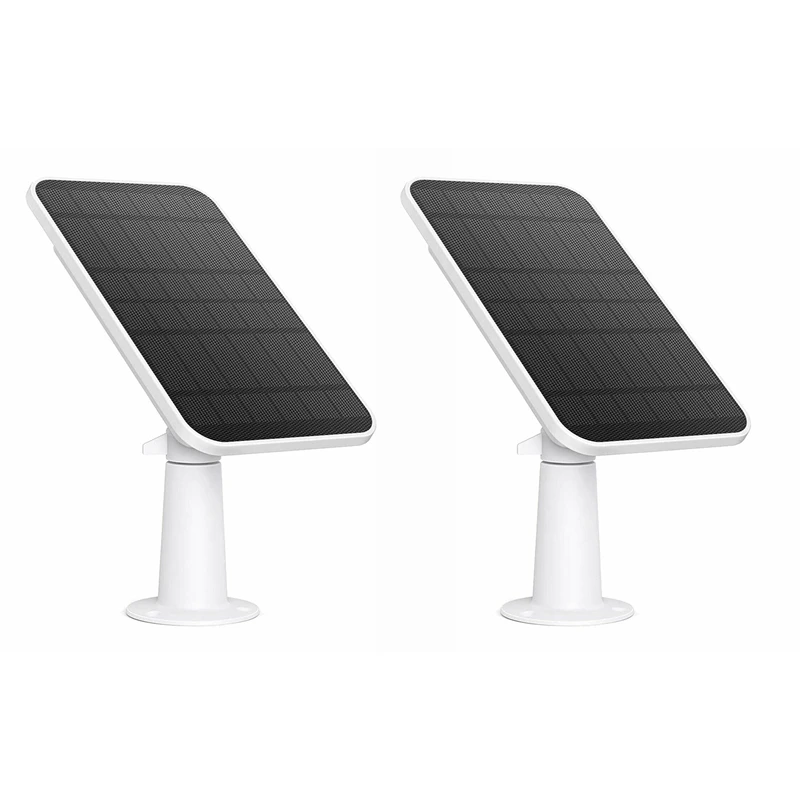 

2X Solar Panel Power Supply For Wireless Outdoor Waterproof Security Camera Non-Stop Charging
