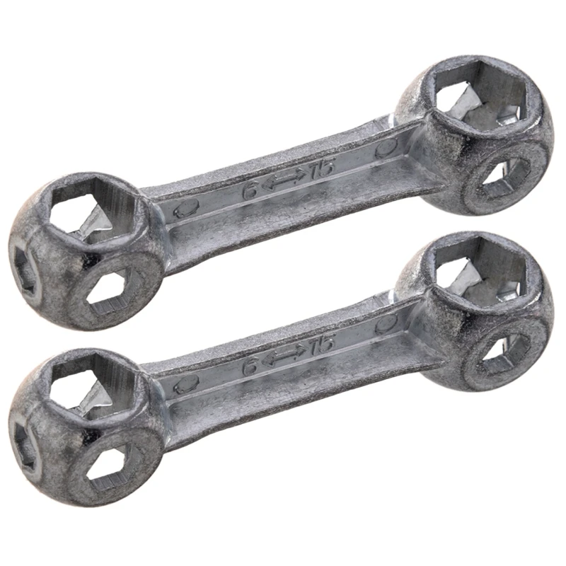 

2X 10 In 1 Bicycle Dumbell Wrench Spanner Multifunction Bike Repair Tool 6Mm-15Mm