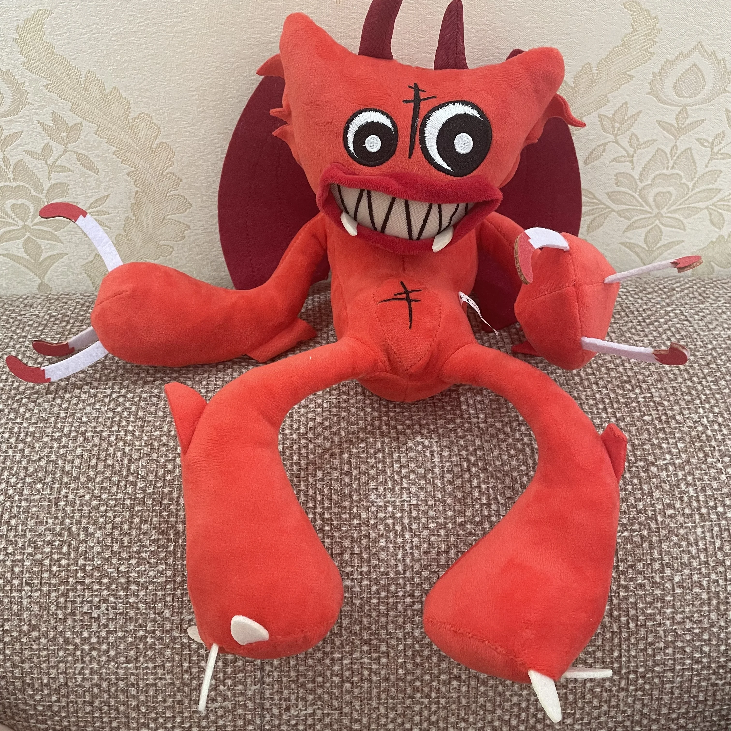 

35 см, Хэллоуин, подарок Huggyy, время игры, красный паук плюшевый, мягкая игрушка для детей