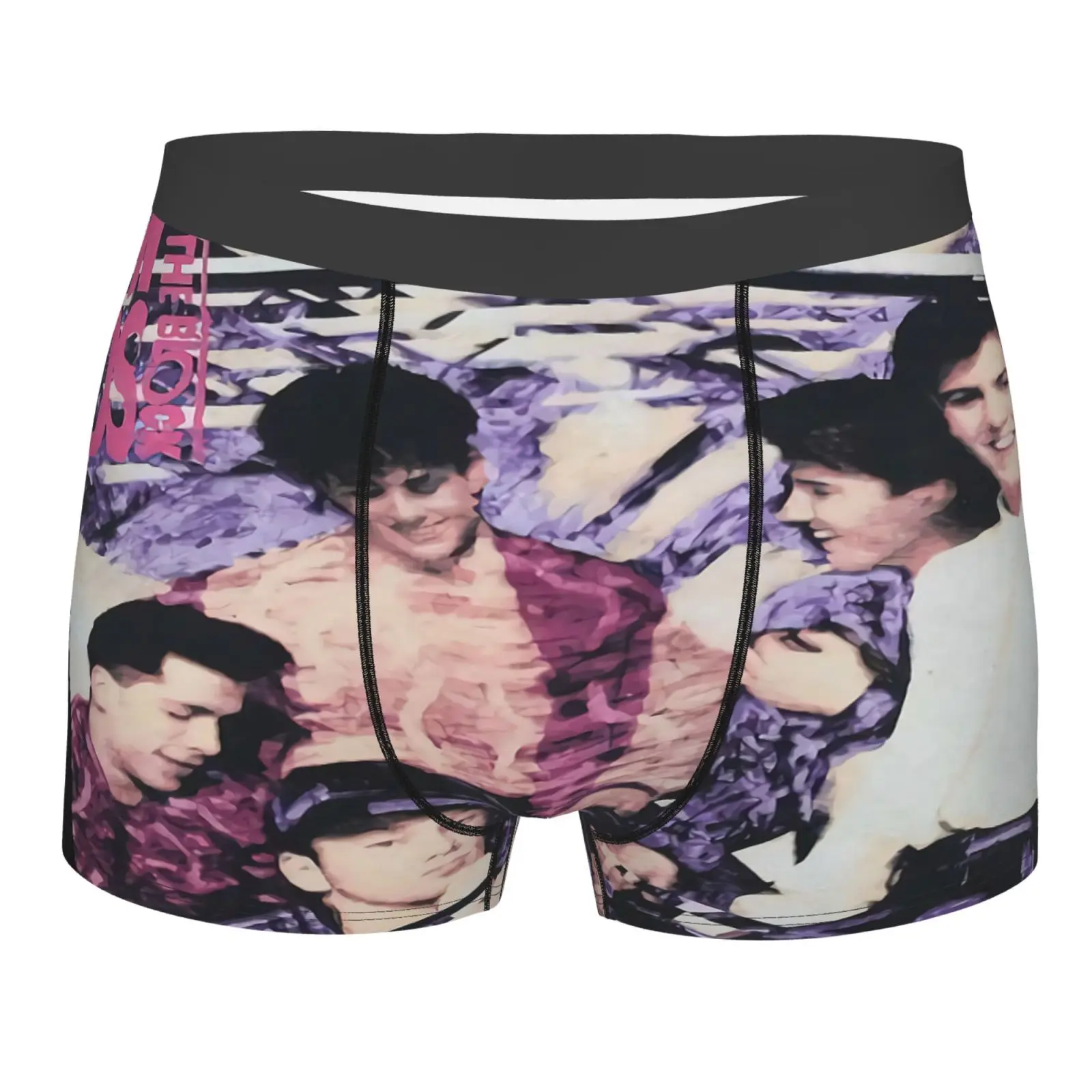 

Трусы-боксеры с принтом Magic Tour для мужчин и женщин, пикантные шорты, прозрачные пижамы с принтом, Роскошные, 1990