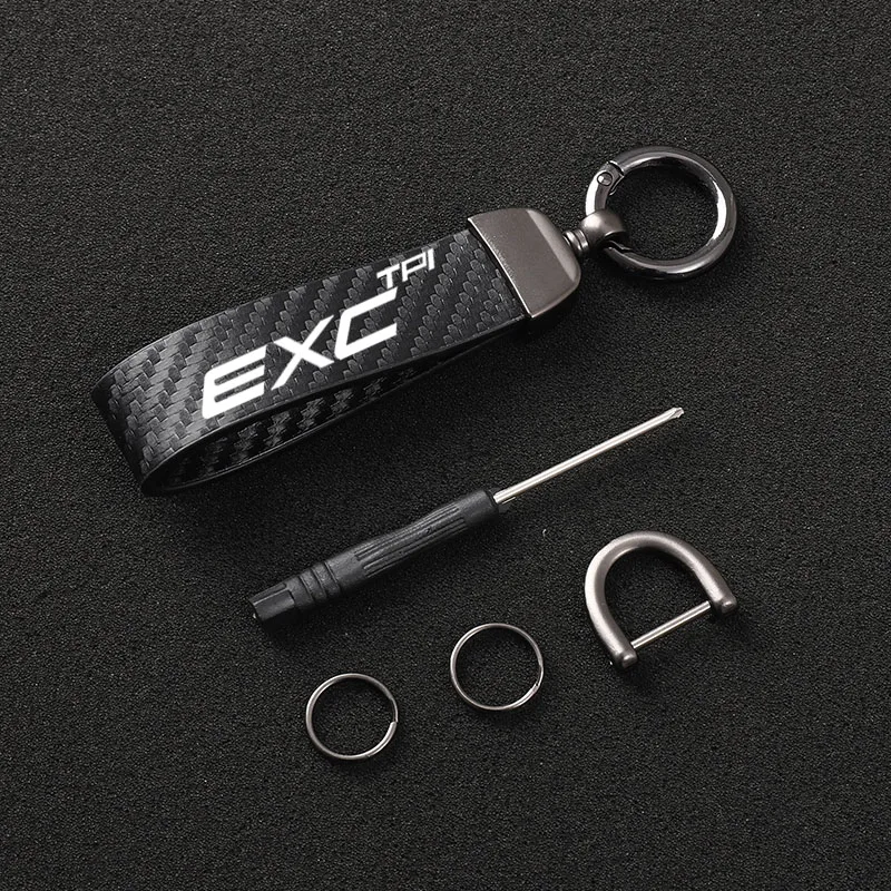 

High-Grade Leather Motorcycle keychain Horseshoe Buckle Jewelry for For KTM EXC motorcycle Accessories