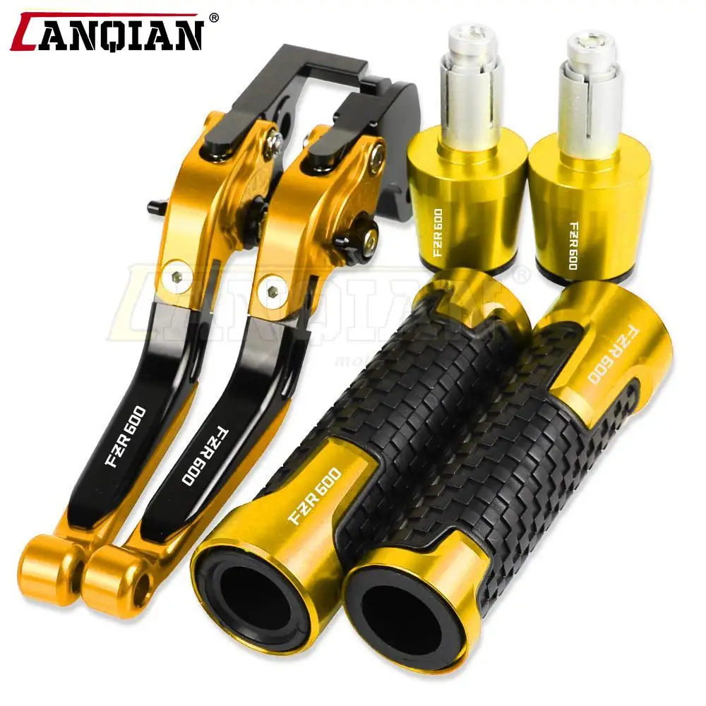 

FZR 600 Motorcycle CNC Aluminum Brake Clutch Levers Handlebar Hand Bar Grips End For YAMAHA FZR600 1994 1995 1996 1997 1998 1999