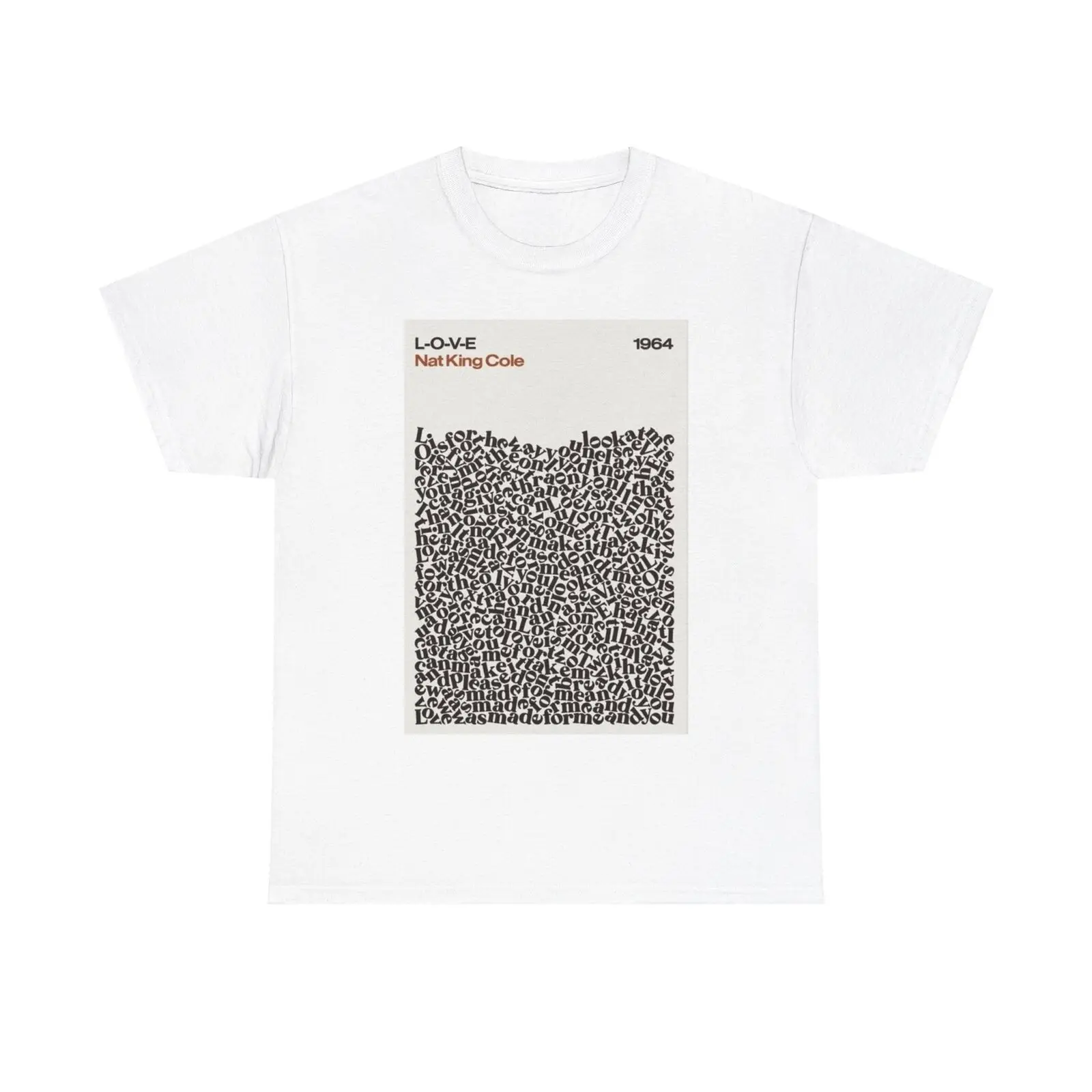 ВИНТАЖНЫЙ ПЛАКАТ из тяжелого хлопка с надписью Nat King Cole