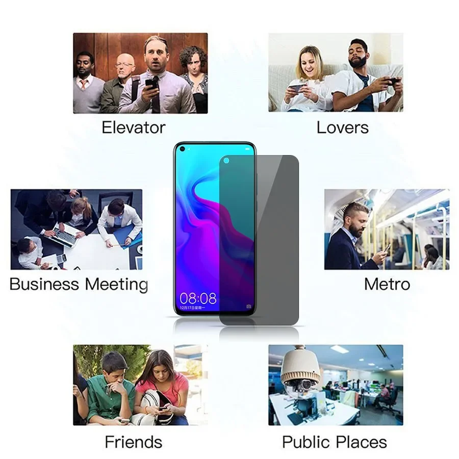Защитный чехол из антишпионского стекла для Realme C55 телефона Realmec55 c 55 55c сумка