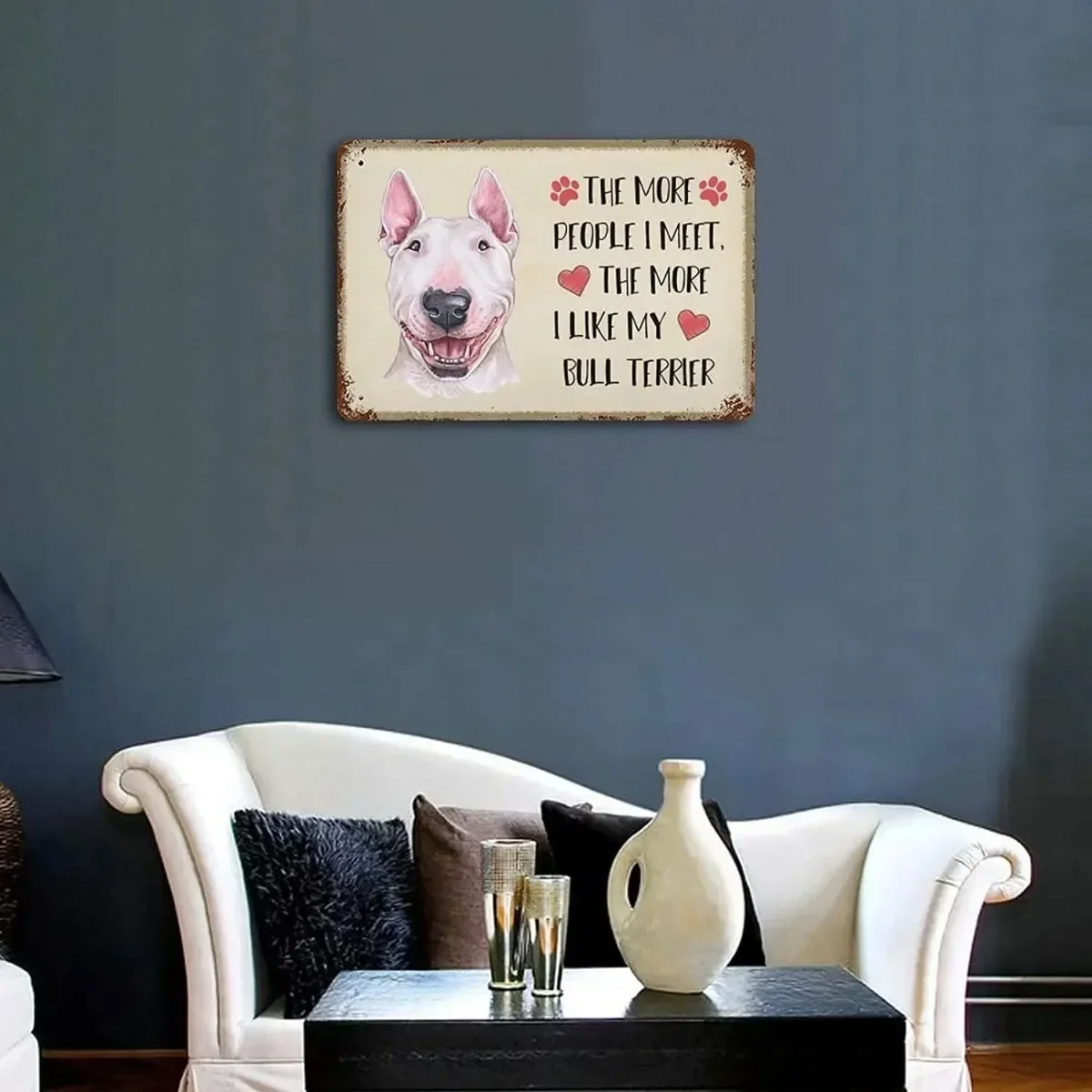 Классический стиль прямоугольная форма постер с бульдогом Boulevardier уникальный