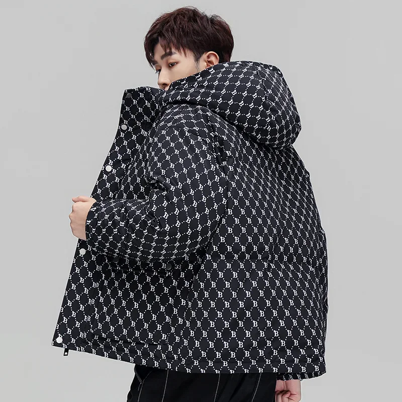 Зима 2023 новый парный пуховик винтажный модный повседневный уличный теплый
