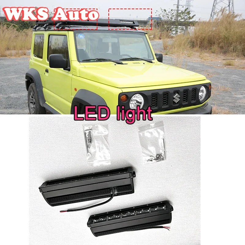 Автомобильный багажник на крышу Φ бар белый цвет фотосессия 2019 2020 2021 2022 2023 Suzuki Jimny