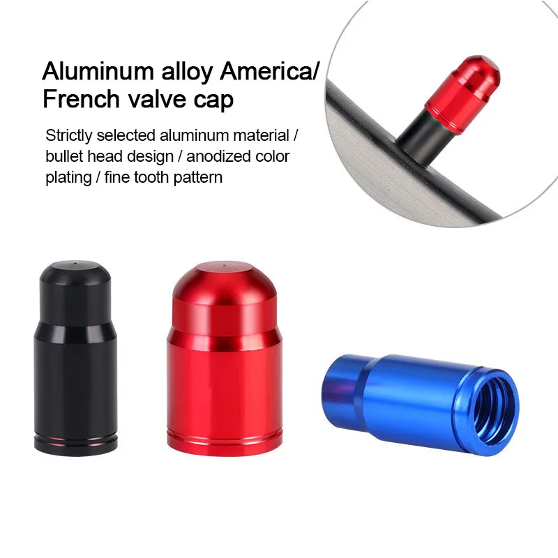 

Aluminum Alloy Car Tire Valve Cap Presta/Schrader Standard Tire Valve Cap Bicycle Valve Dust Protection Cover Bike Accessories