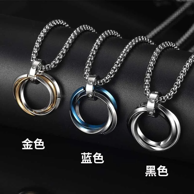 

WANGAIYAO personalized necklace men and women street hip-hop pendant ins trend net red student wild couple simple necklace
